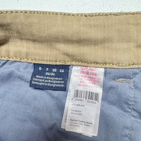 Rover & Lakes Performance Pants Mens 34 Tan Stretch Business Casual Outdoor Camp - Picture 12 of 16